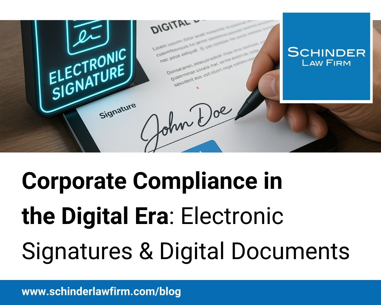 Corporate Compliance in the Digital Era: Electronic Signatures & Digital Documents
