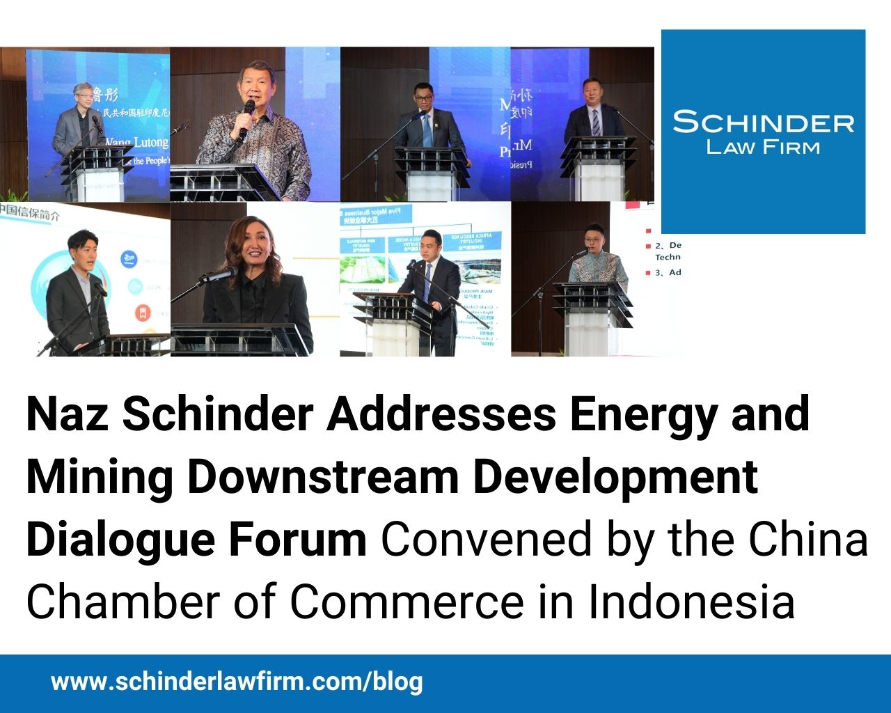 Naz Schinder Addresses Energy and Mining Downstream Development Dialogue Forum Convened by the China Chamber of Commerce in Indonesia